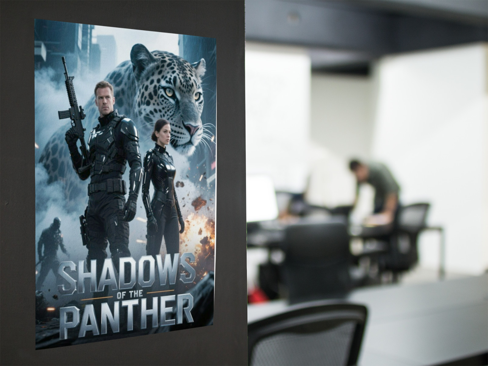 Shadow Panther Movie Style Wall Vinyl Decal Poster Print Removable Adhesive