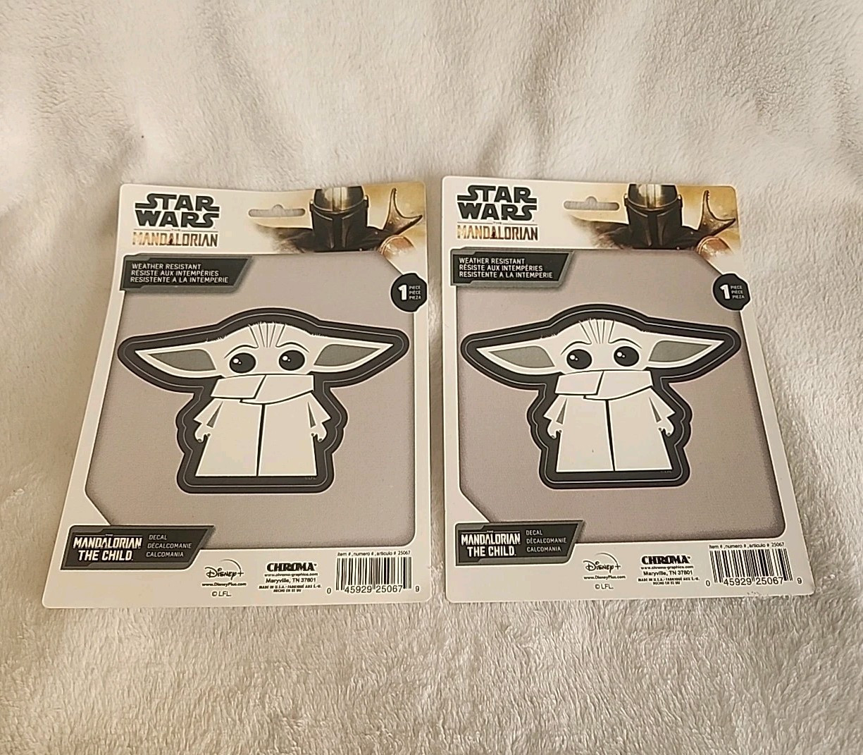 Baby Yoda The Child Mandalorian Star Wars Vinyl Sticker Bundle Car Decals Lot 6