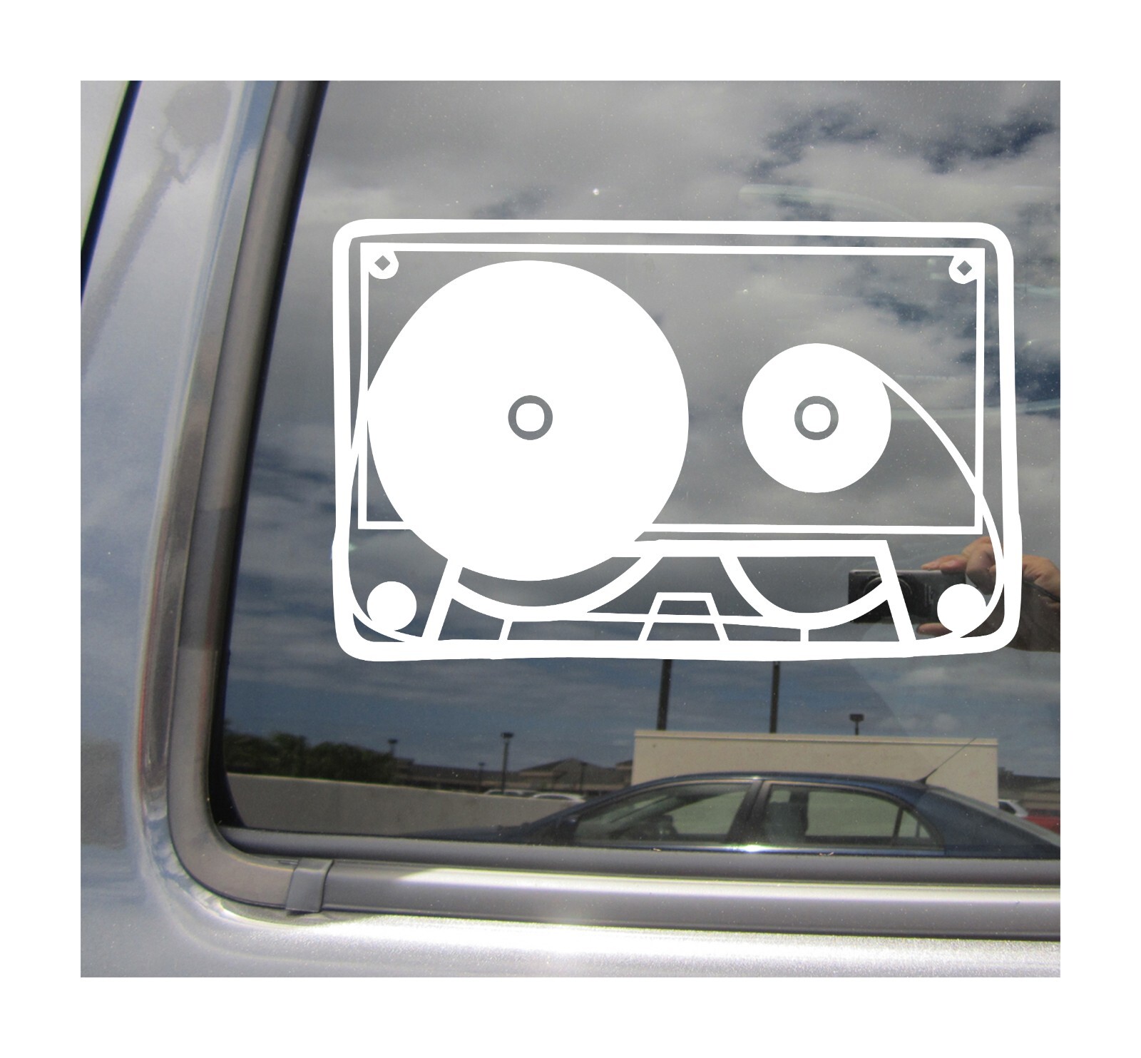 Audio Cassette Tape – Retro Music Car Truck Vinyl Decal Window Sticker 10694