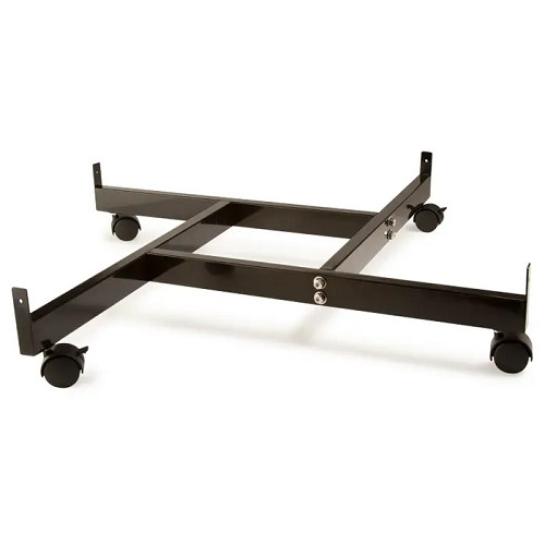 Econoco BLK/4BA Black 4-Way Base for Grid Panels