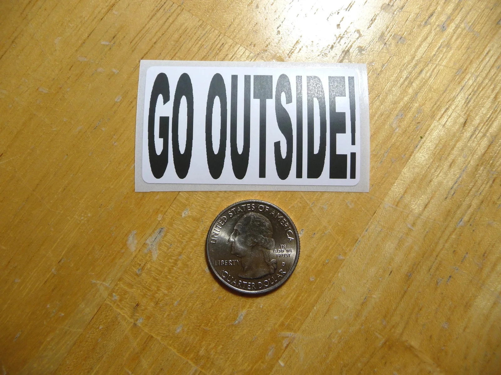 GO OUTSIDE STICKER DECAL 1 – 50 BULK PACK FUNNY ENJPY OUTDOORS
