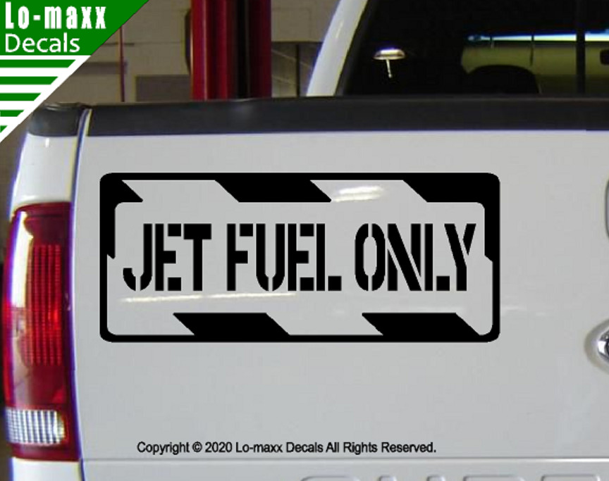 Jet fuel Only Aviation Aircraft Fuel Signage High Quality Die Cut Vinyl Decal