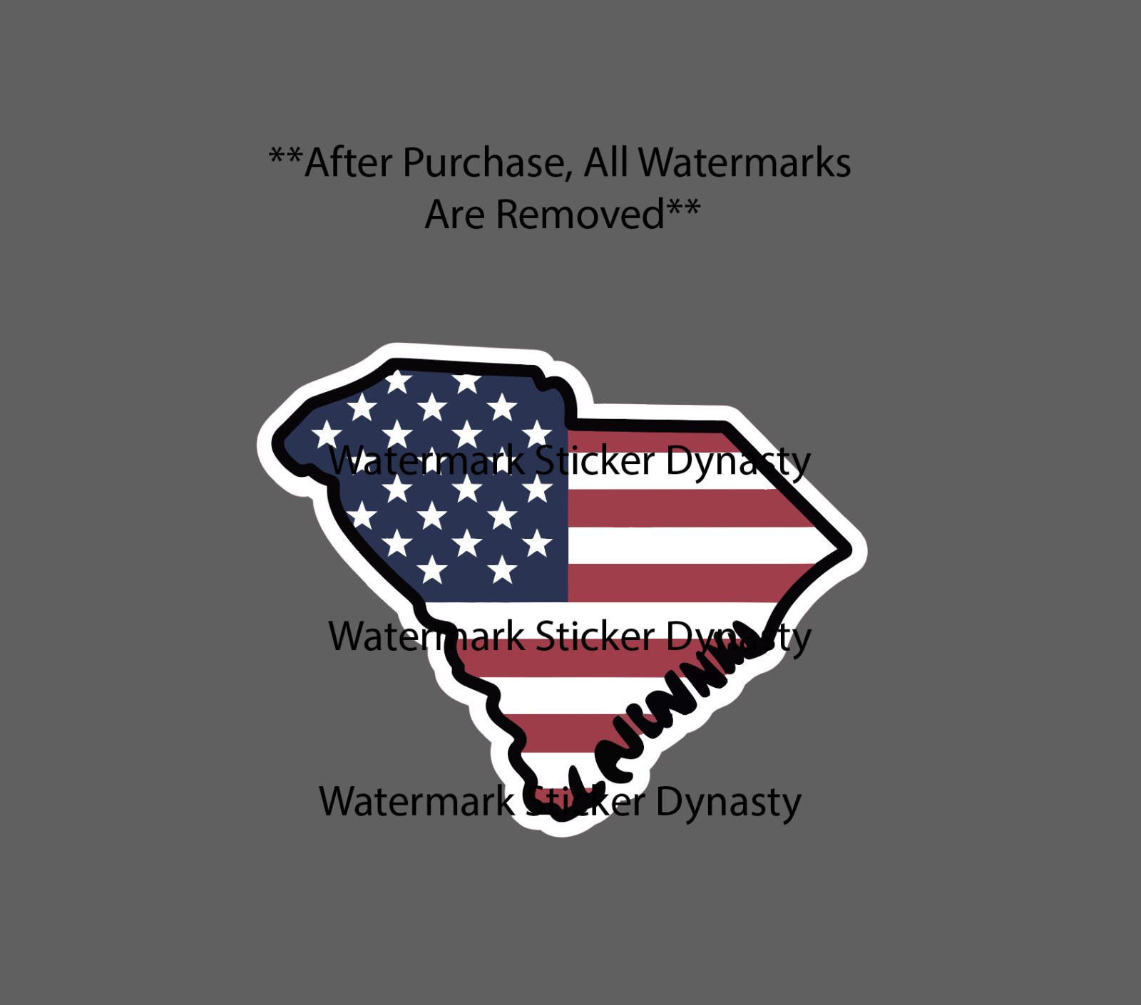 South Carolina Sticker Waterproof Decal State USA Flag American Gift NEW