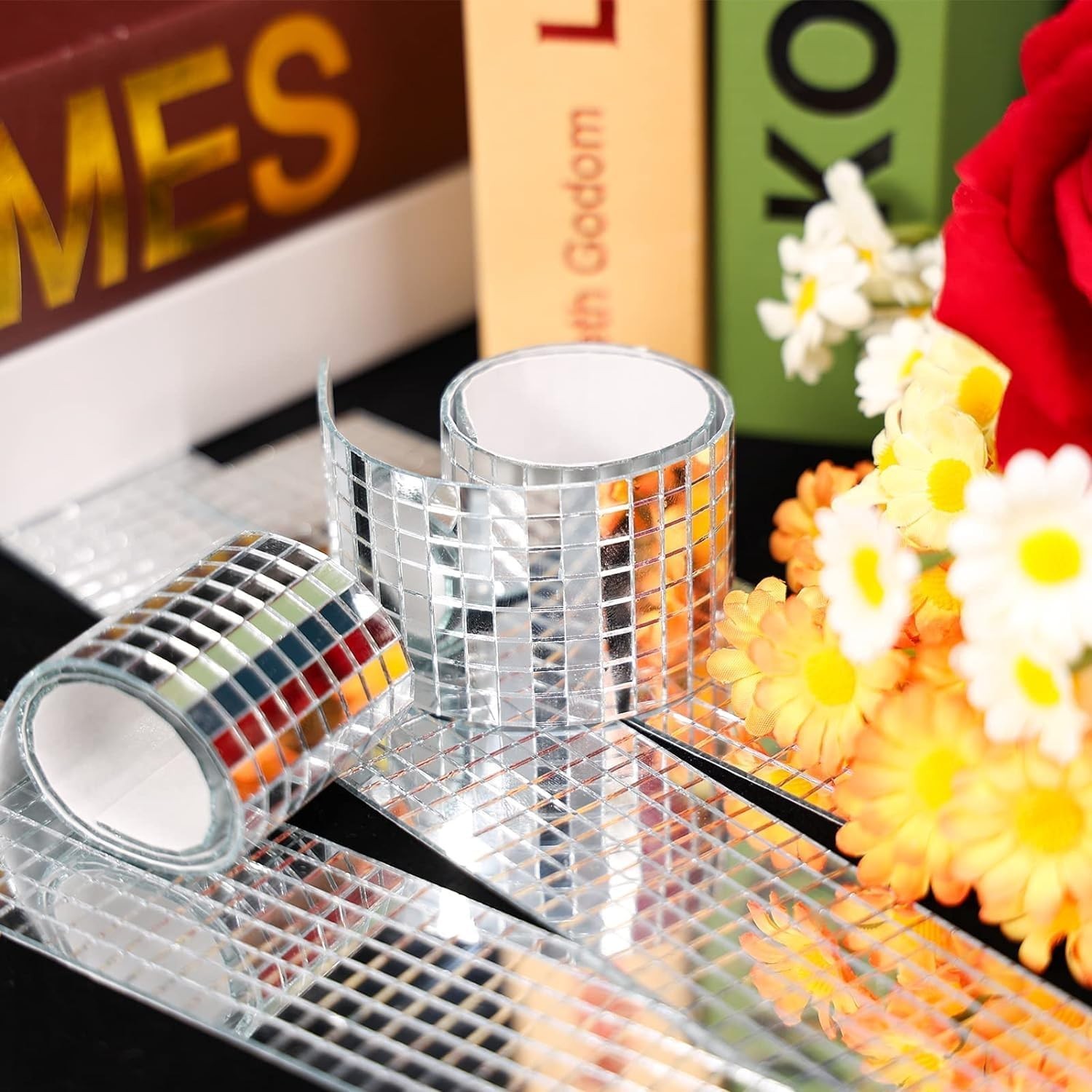 Glass Mirror Mosaic Tiles 5x5mm – 2160 PCS for Elegant Decoration
