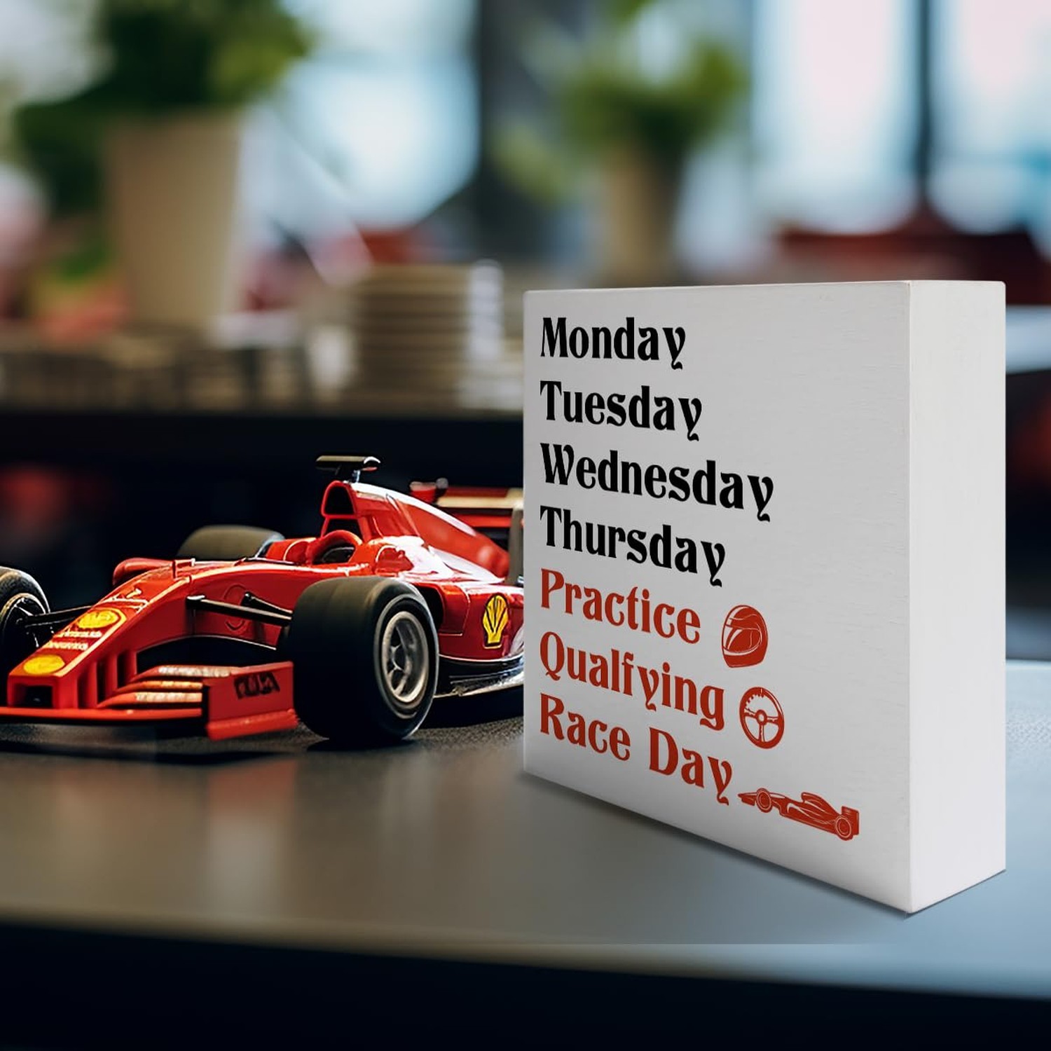 Racing Gifts for Women Men, Racing Race Car Decor for Home Room Man Cave, Rac…