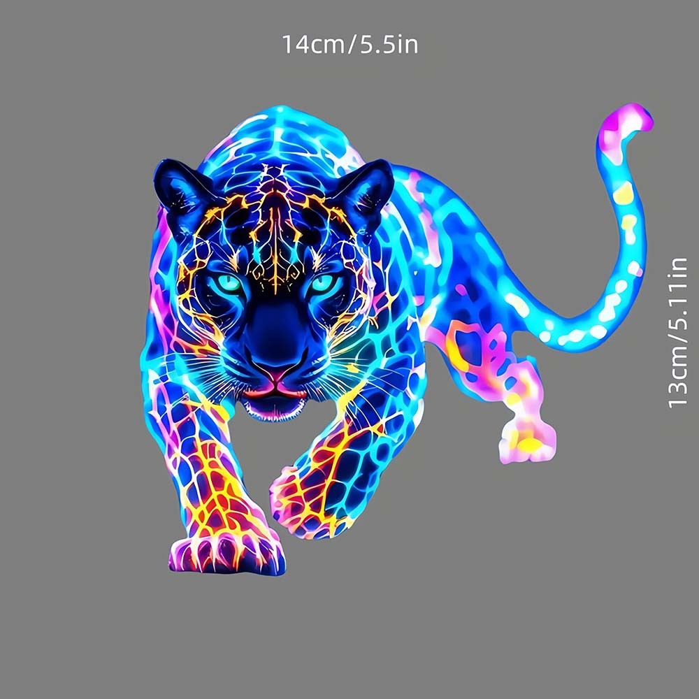Vibrant Fade-Resistant Easy-To-Apply Vibrant Shining Leopard Print Vinyl Sticker