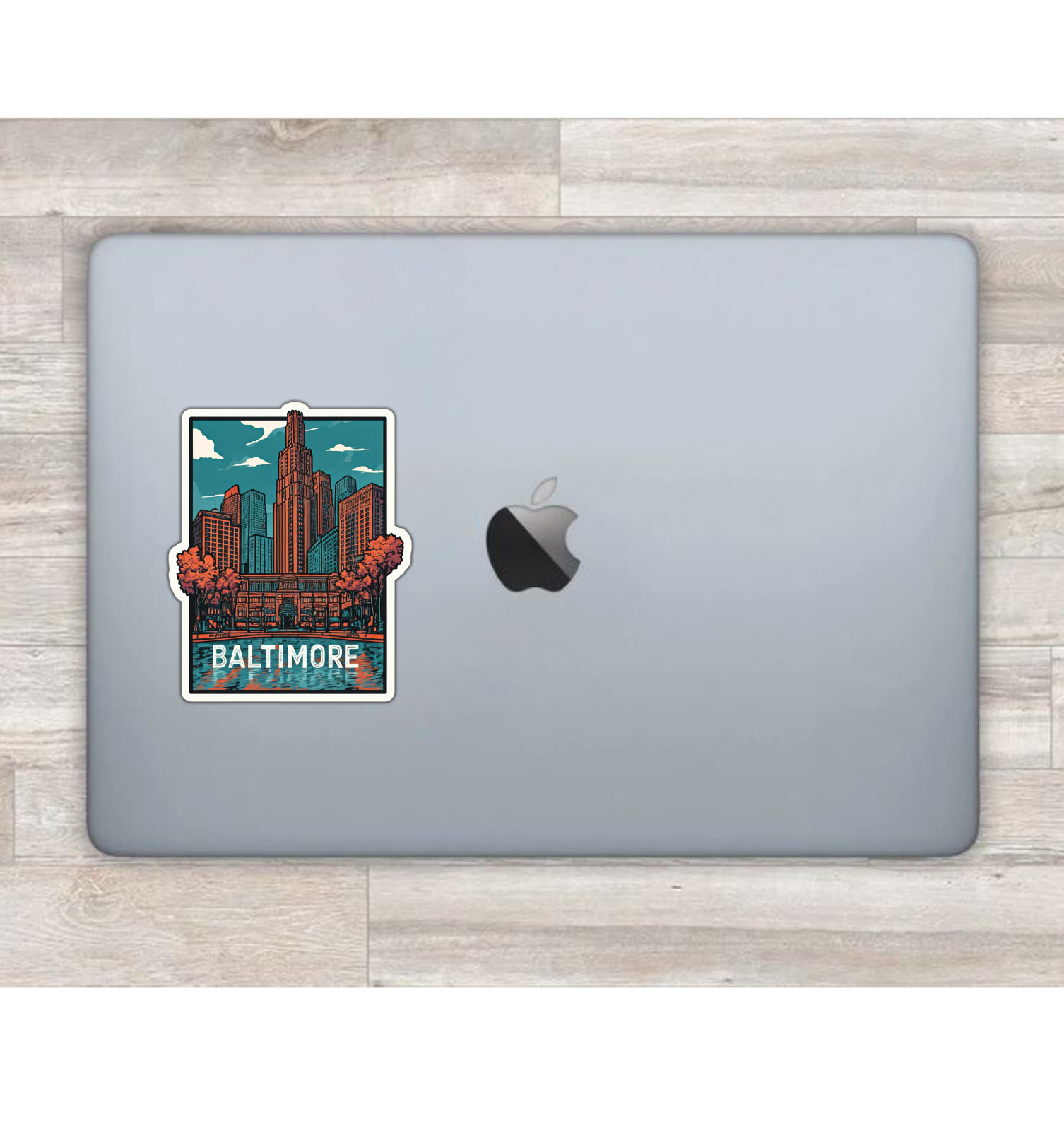 Baltimore Maryland Fridge Magnet or Laptop Sticker