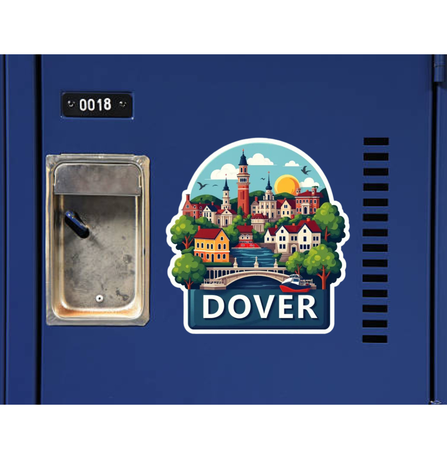 Dover Delaware Fridge Magnet or Laptop Sticker
