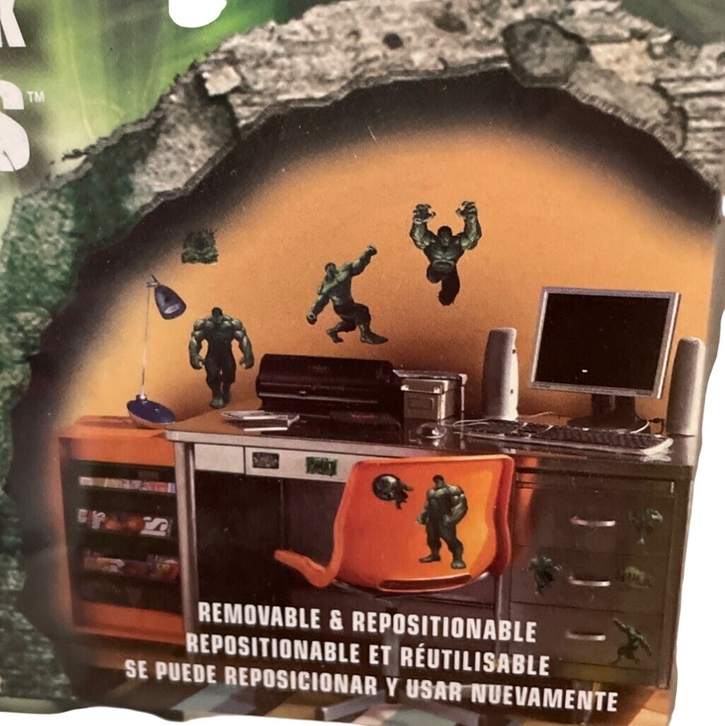 RoomMates The Incredible Hulk Peel and Stick Wall Decals Wall Art Decor 20+ Set