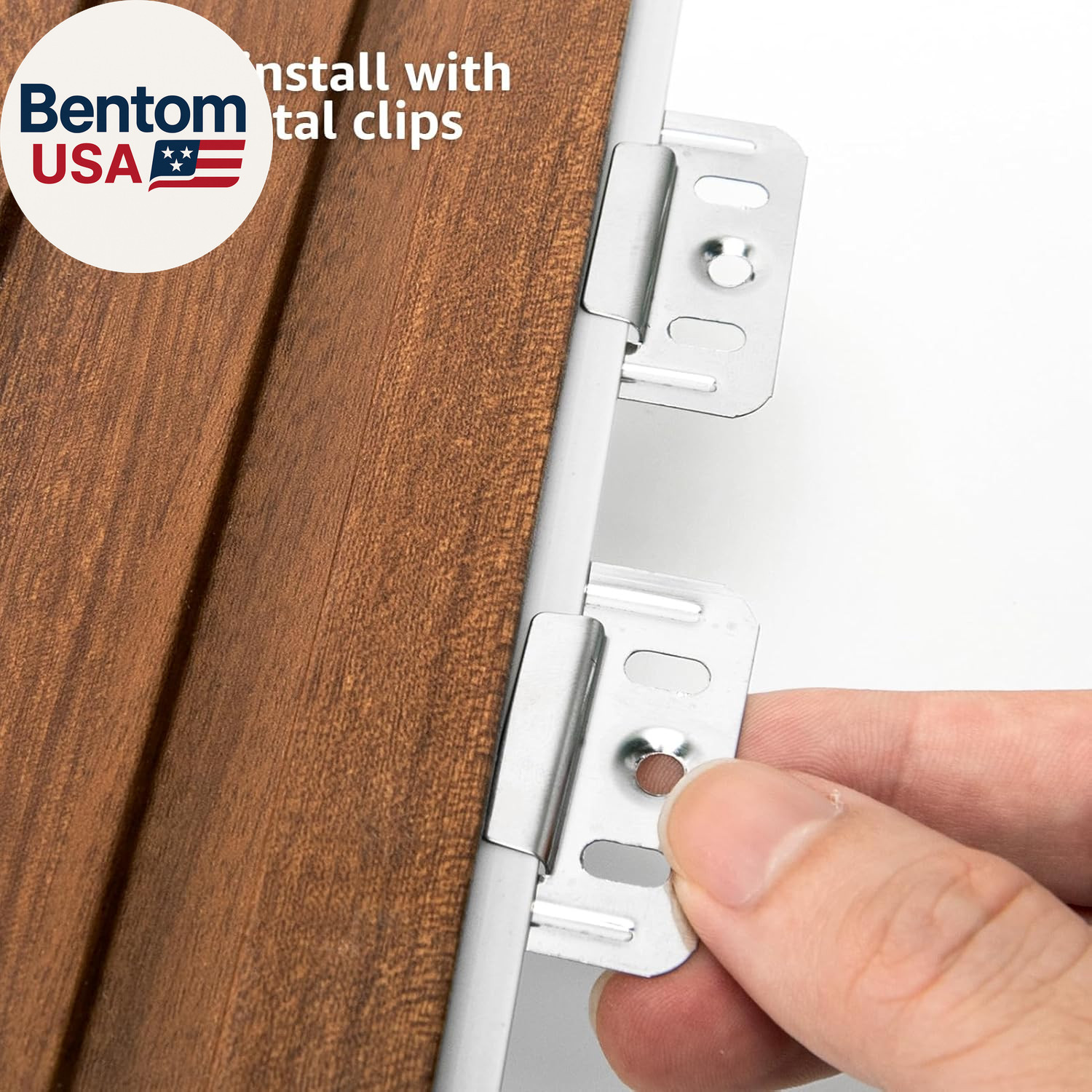 WPC Slat Wall Panels 8 Pack Teak 3D Soundproof Wood Wall Paneling 96×6 Inch