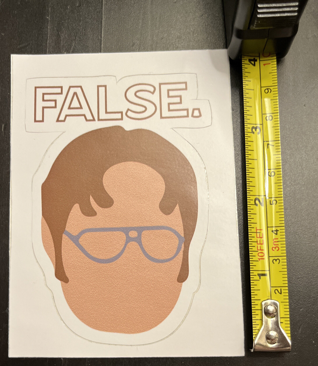 Dwight Shrute False The Office Sticker New