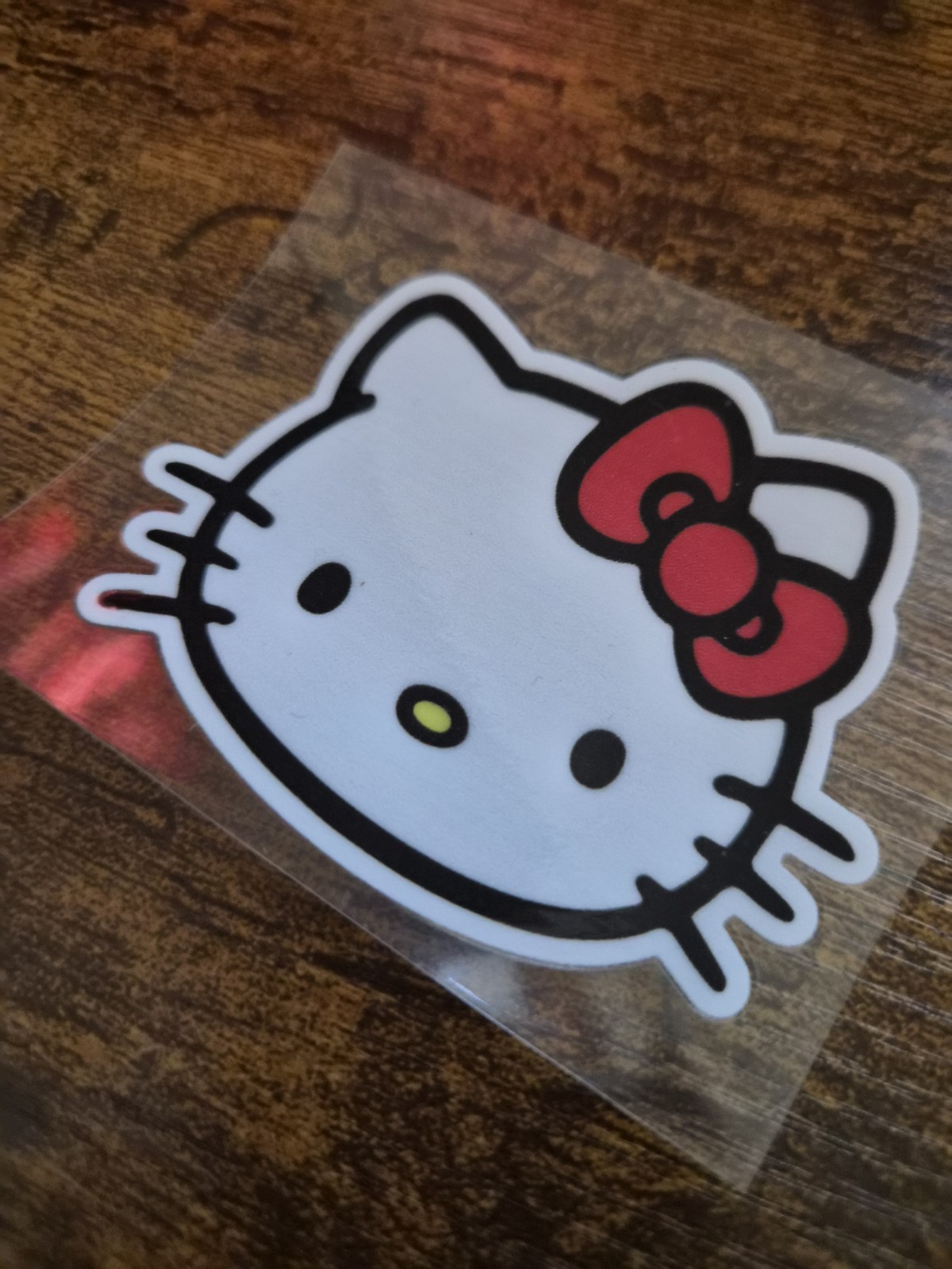 HELLO KITTY High Quality UV DTF Decal Sticker waterproof USA NOT VINYL