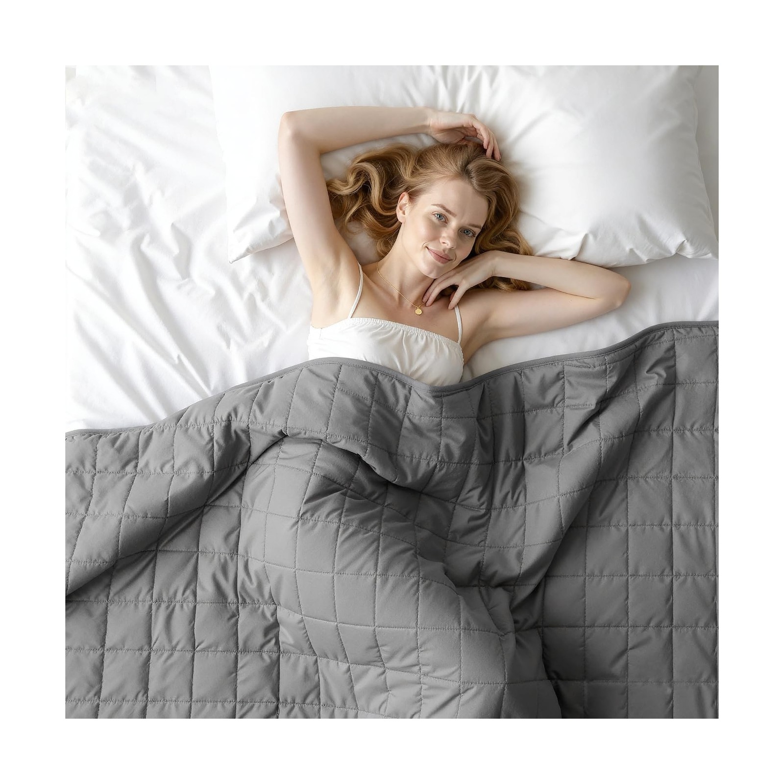 Weighted Blanket for Adults – 15lbs 48"x72" Cooling Heavy Blank… USA FAST SHIP