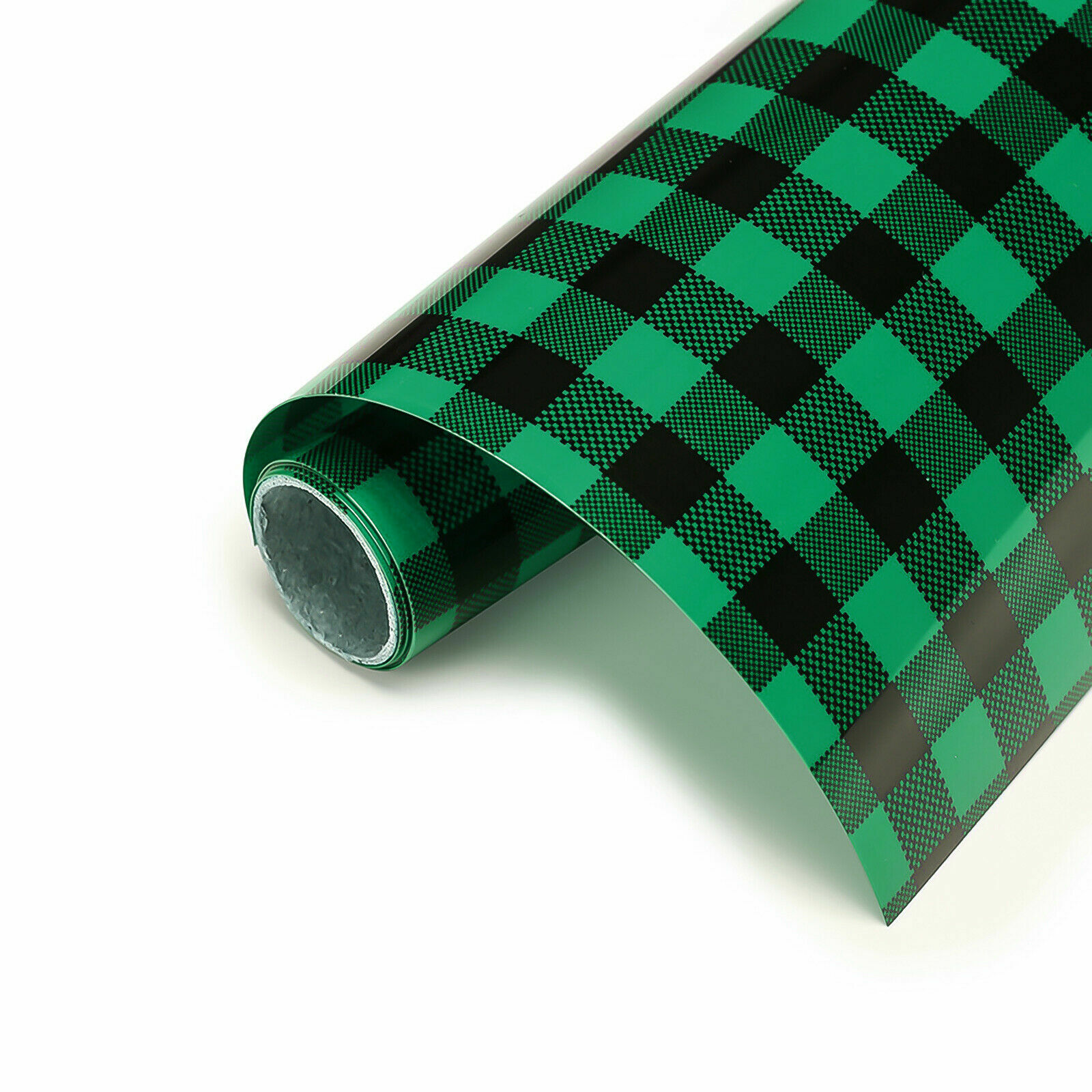 10"x60" HTV Heat Transfer Vinyl Iron On Buffalo Plaid Leopard T-Shirt For Cut