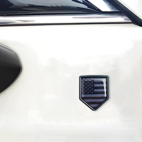 Overdecor Black US American Flag Decal Stickers Car Emblem USA Car Accessories