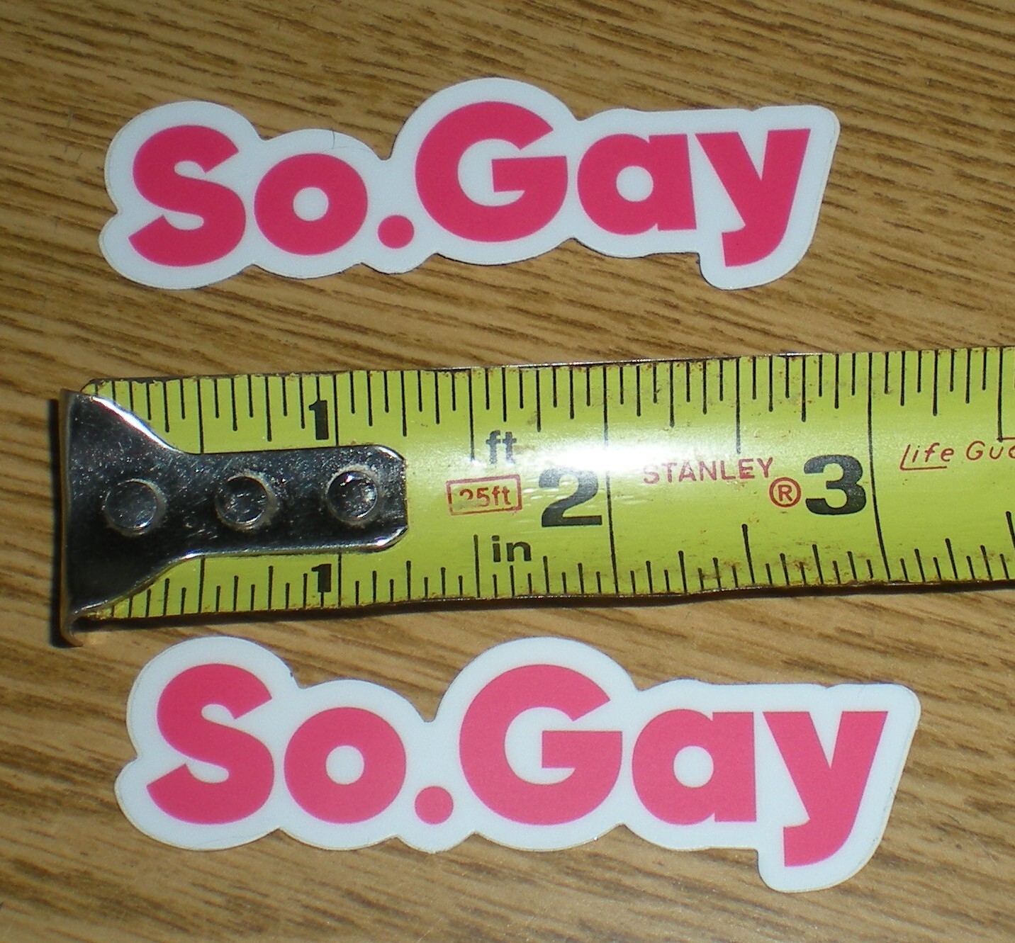 (2) So Gay Funny Decal Sticker LGBTQ 3in LGBTQ Bumper Sticker Decal