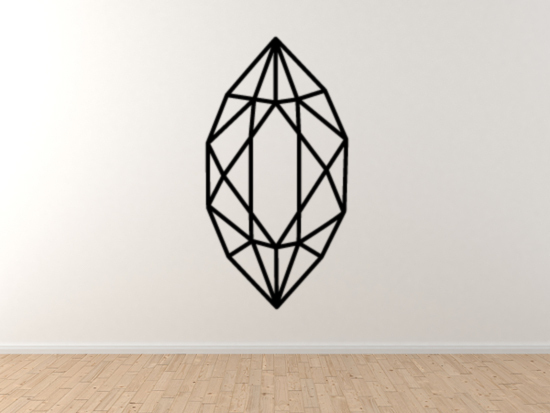 Diamond Design #8 – Jewellery Decoration Mineral Fractal – Vinyl Wall Decal