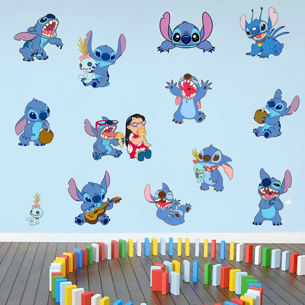 STITCH Kids Nursery Wall Stickers Bedroom Decal Art Vinyl Decals 20 Styles
