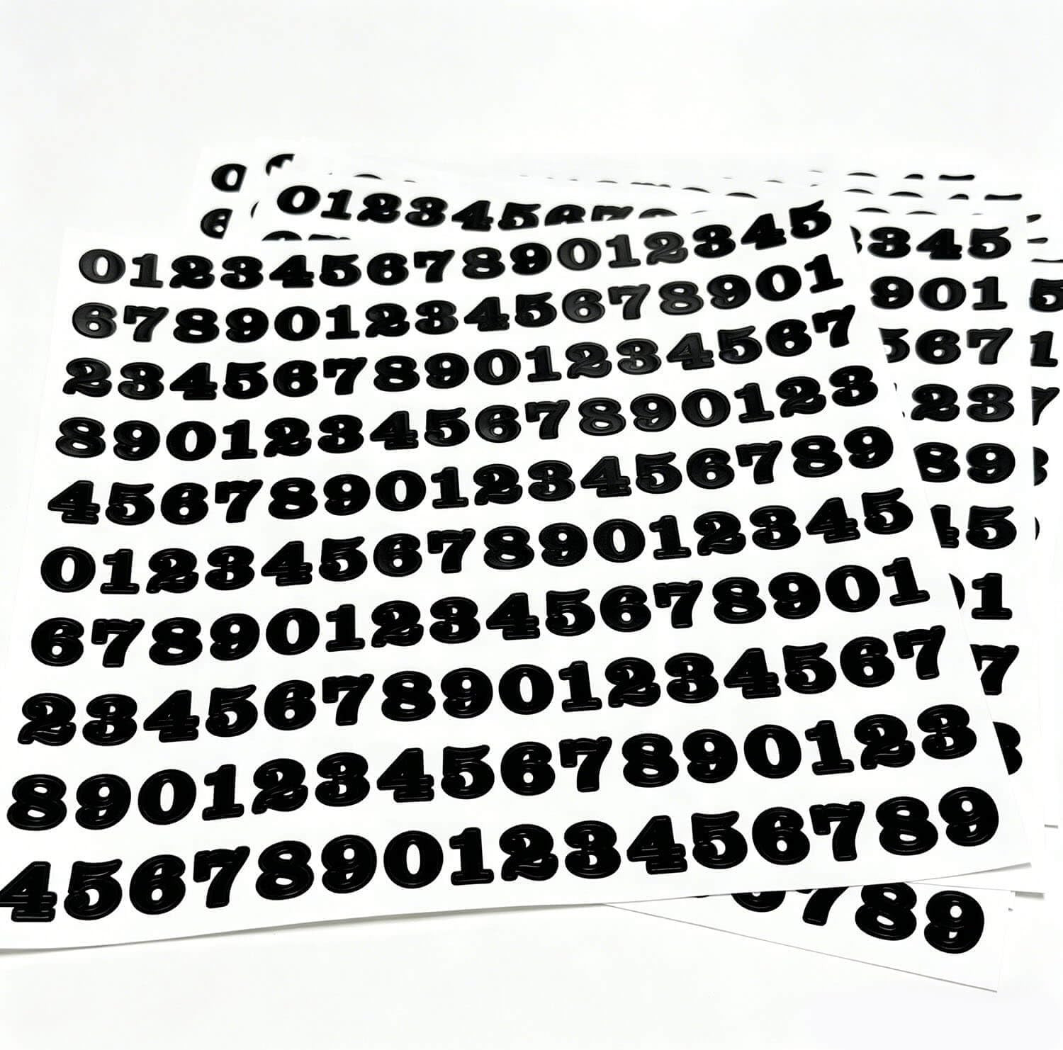 1600 Pcs 0.5 Inch Number Stickers,10 Sheets Vinyl Waterproof Mailbox Numbers,Sel