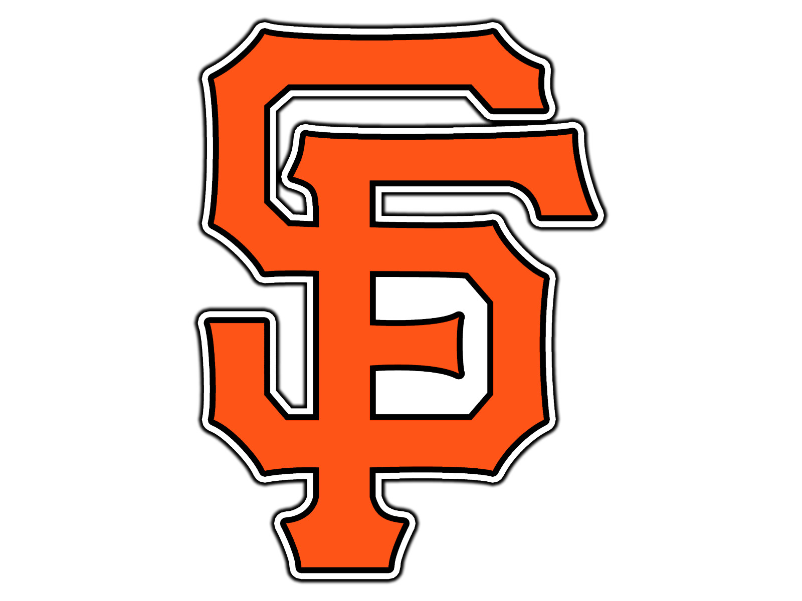#0204 San Francisco Giants SF Logo Baseball Fan Sticker Waterproof Vinyl Decal