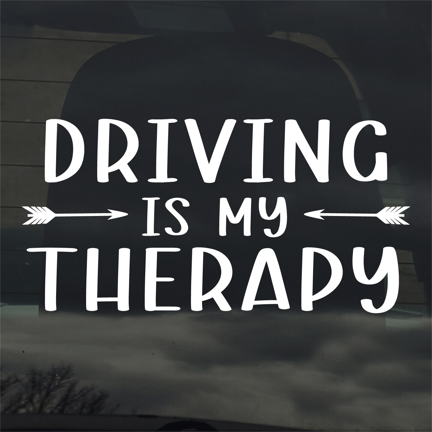 Driving Is My Therapy Custom Vinyl Sticker Decal Car Window Laptop More