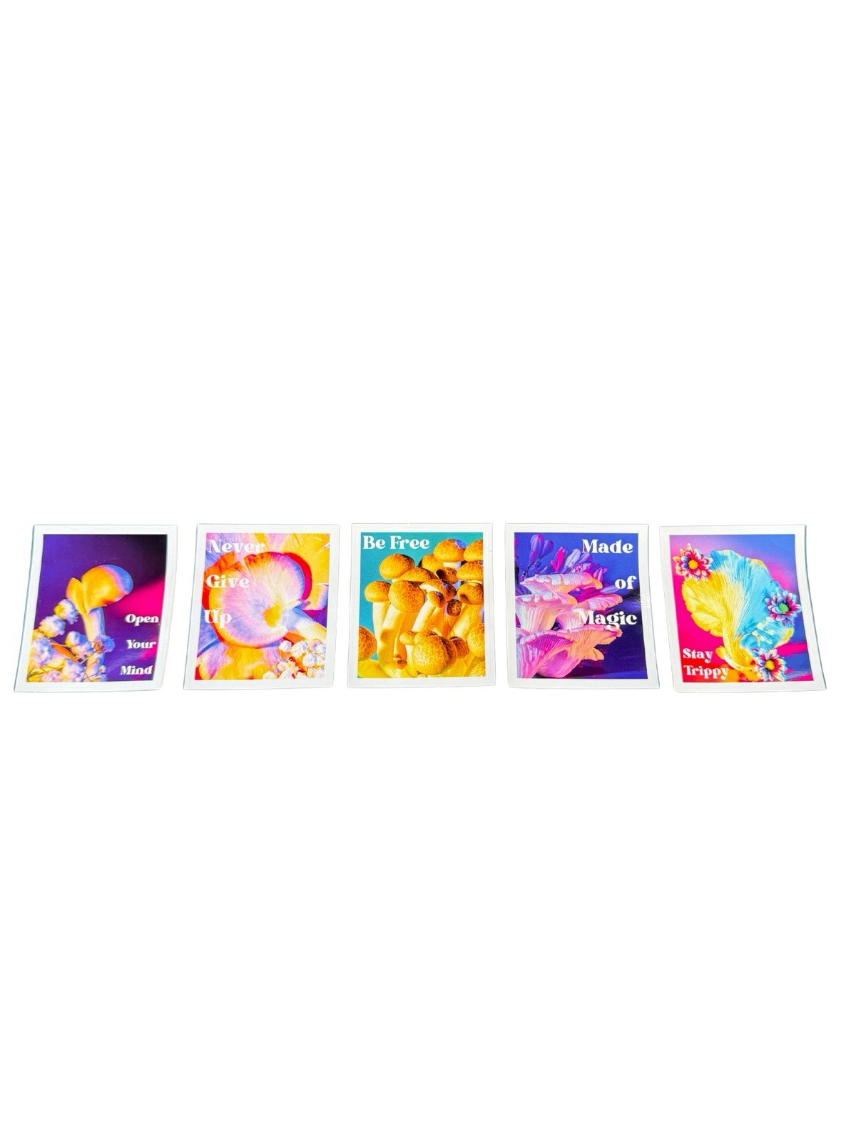 Trippy Mushroom Sticker Pack | Perfect for Water Bottle Phone Case Laptop | 5 PK