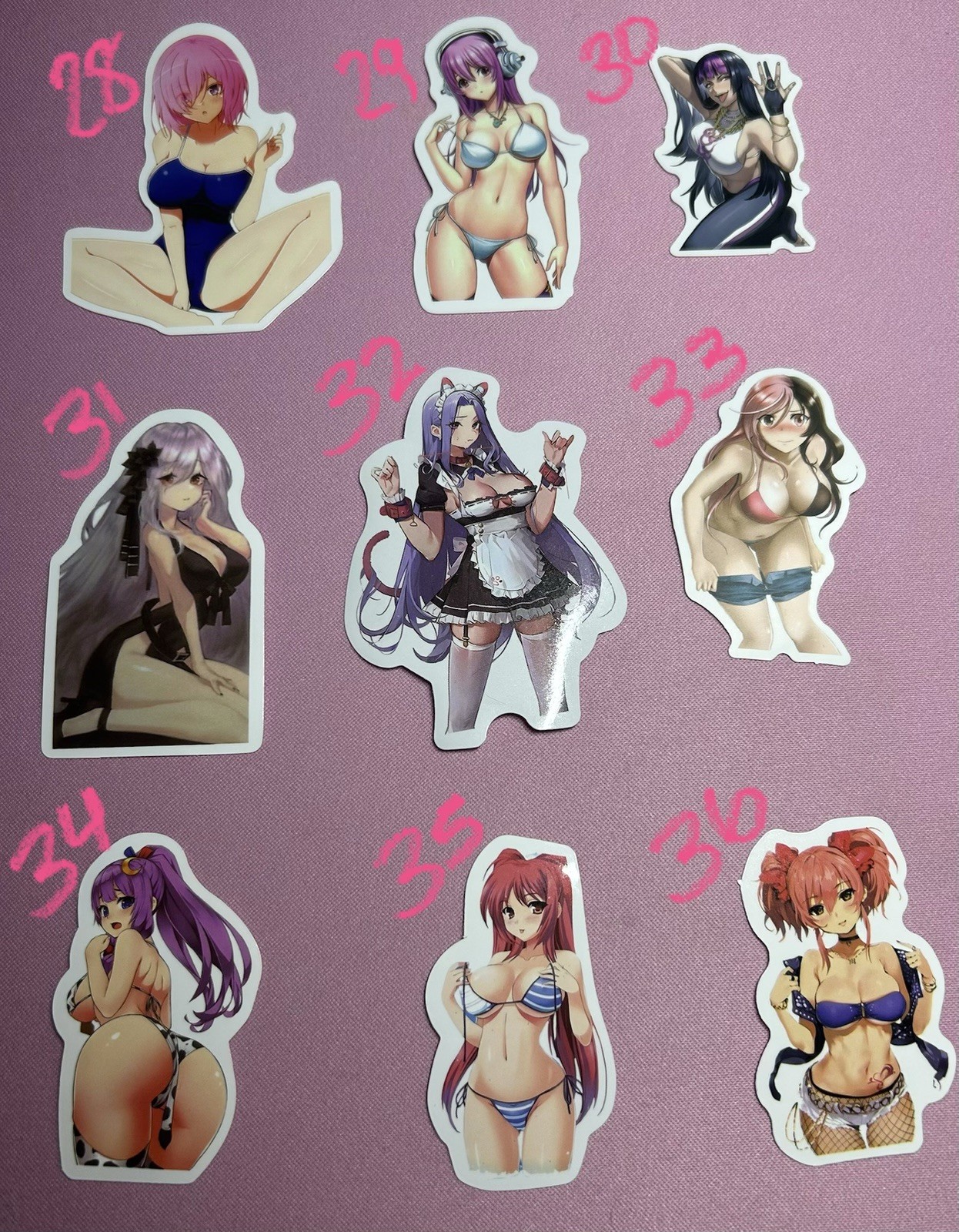 waifu lewd sexy girl stickers – 18