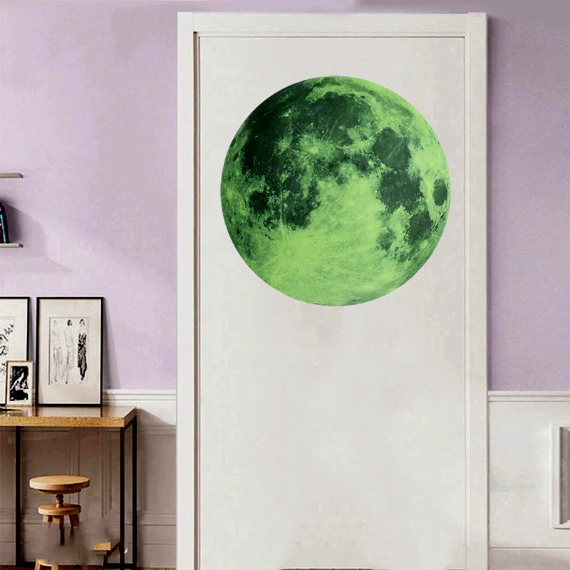 3D Luminous Moon Wall Stickers for Kids Room Living Room Baby Nursery Bedroom