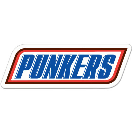 Punkers Punk Funny car bumper sticker decal 8" x 3"