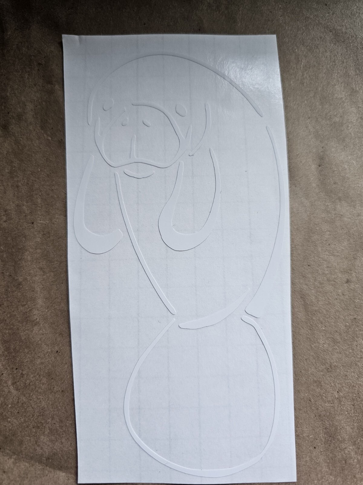 Florida Decal – Basic Manatee