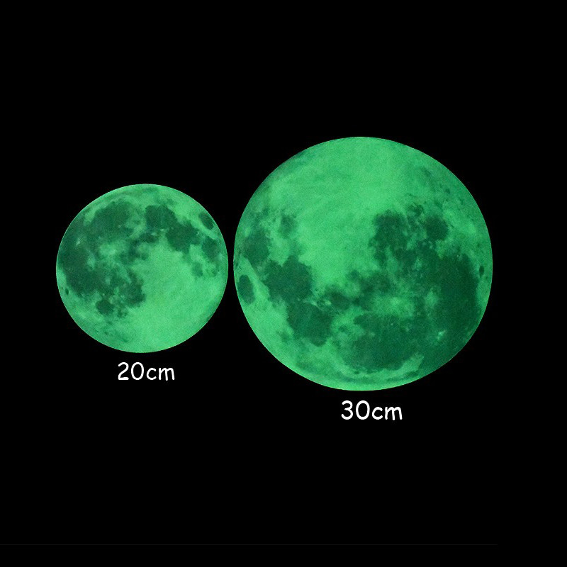 3D Luminous Moon Wall Stickers for Kids Room Living Room Baby Nursery Bedroom