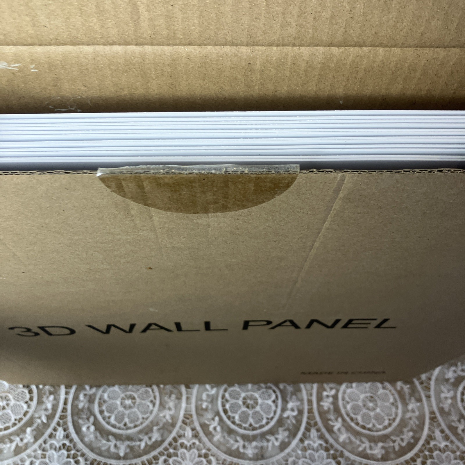 3D PVC Wall Panels 47+1 Pack (READ) Wave Design 19.7"X19.7" Interior Wall Panel
