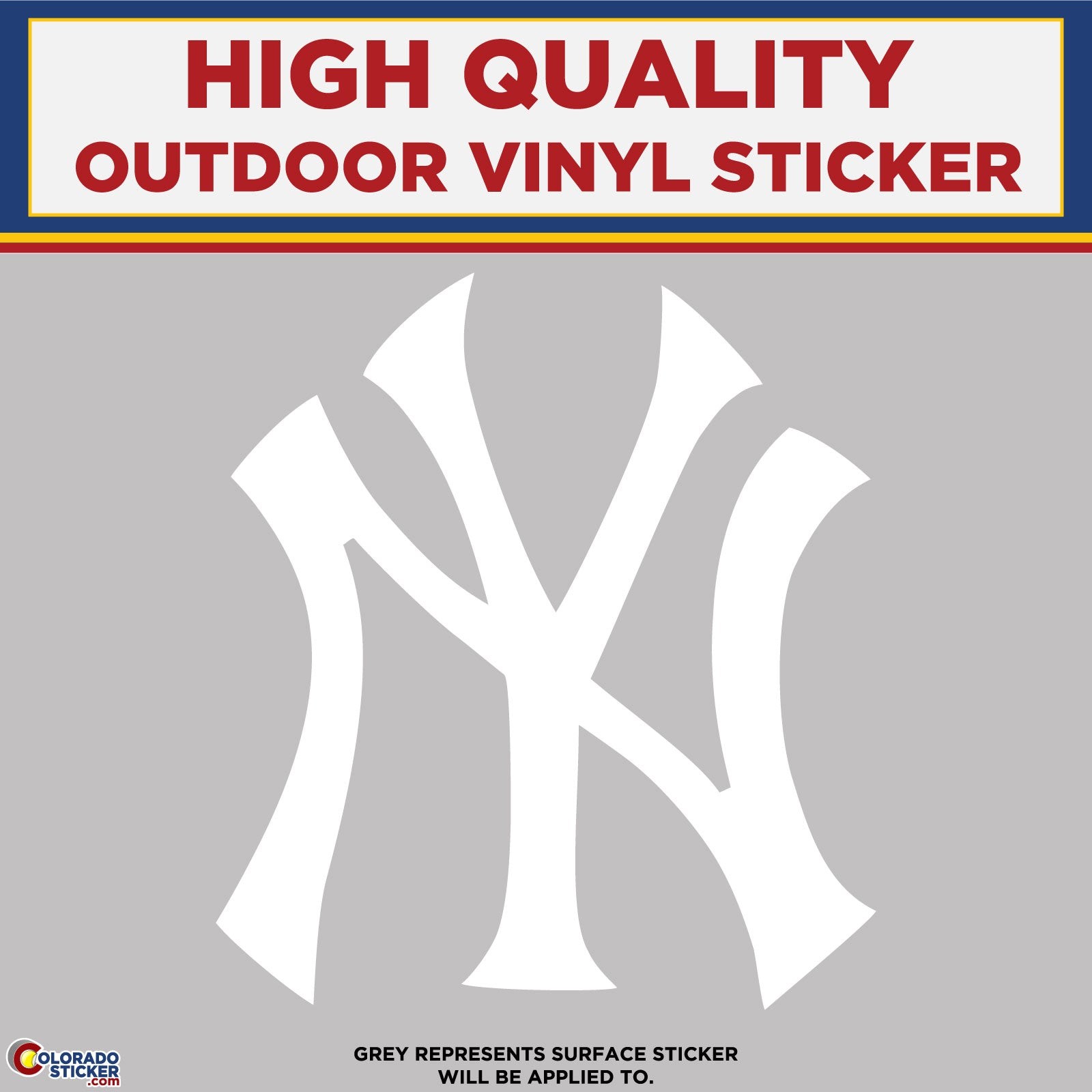 Yankees, Die Cut High Quality Vinyl Stickers