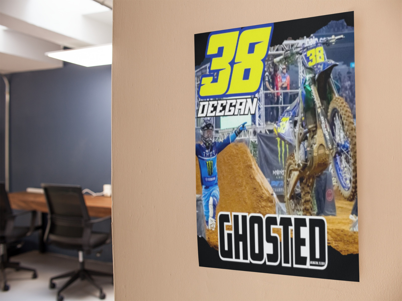 Haiden Deegan GHOSTED Supercross Wall Vinyl Decal 38 Removable Adhesive Backing
