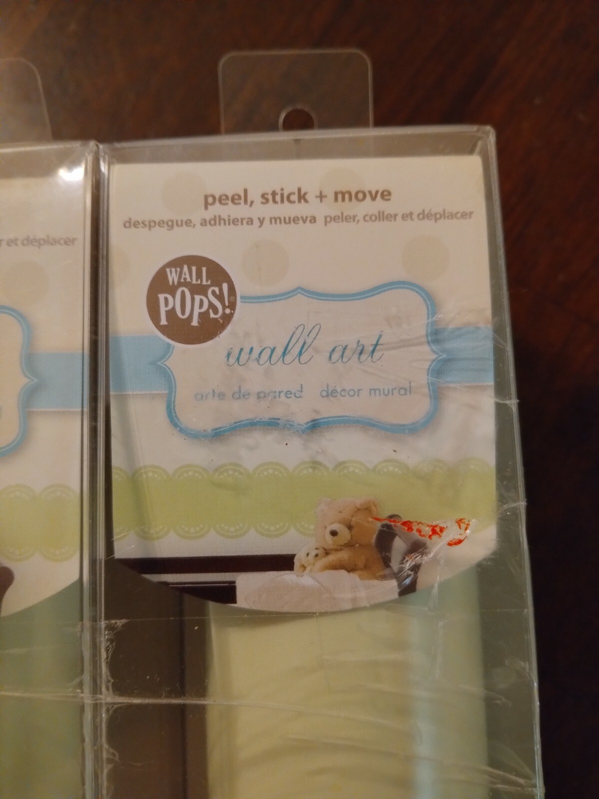 WallPops! 3 Wall Art peapod green one stripe Peel And Stick Border NIB