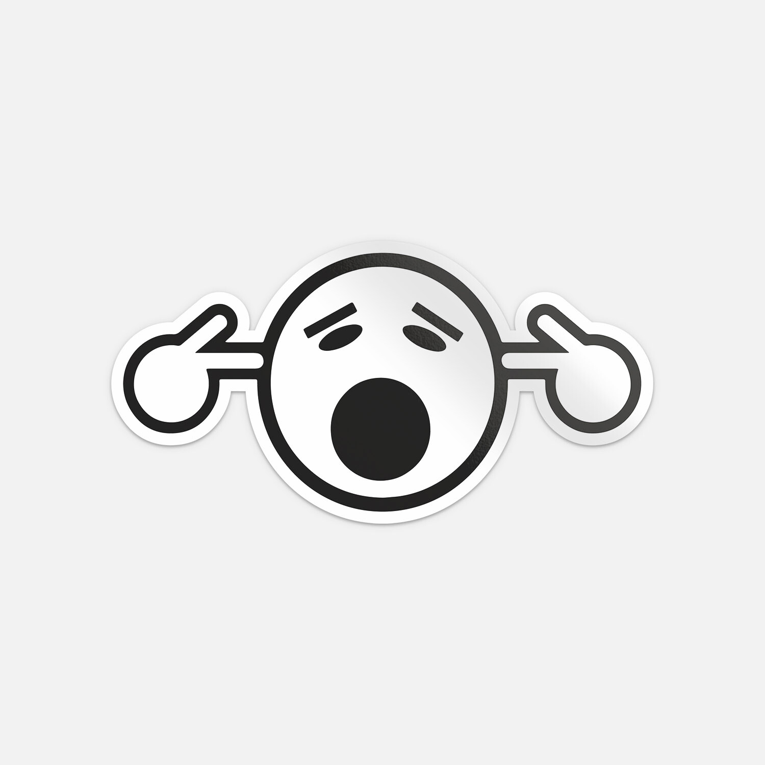 Too Loud Funny Smiley Car Bumper Vinyl Sticker Decal