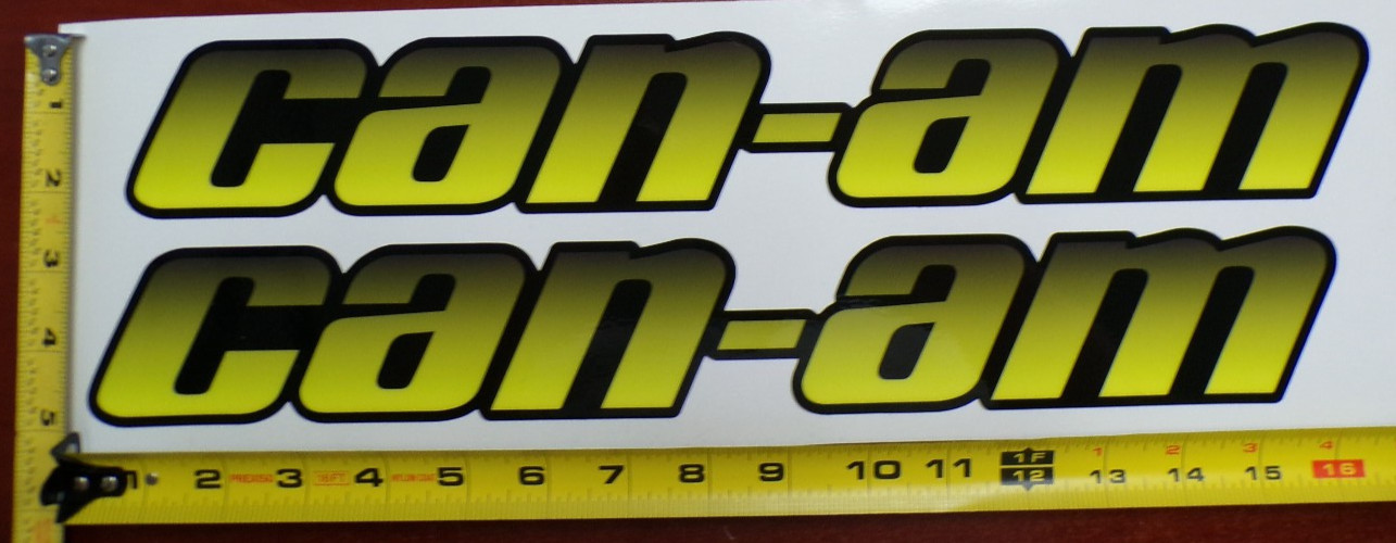 CAN-AM MAVERICK X3 R GRAPHIC DECAL STICKER USA MADE BLACK YELLOW GRADIENT THICK