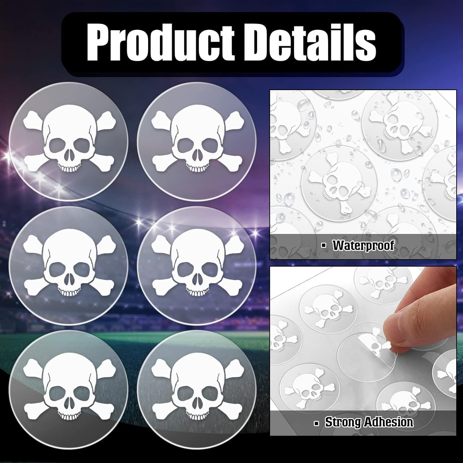 Helmet Stickers Football Baseball Helmet Decals 1-1/8 Inch Vinyl Sports Football