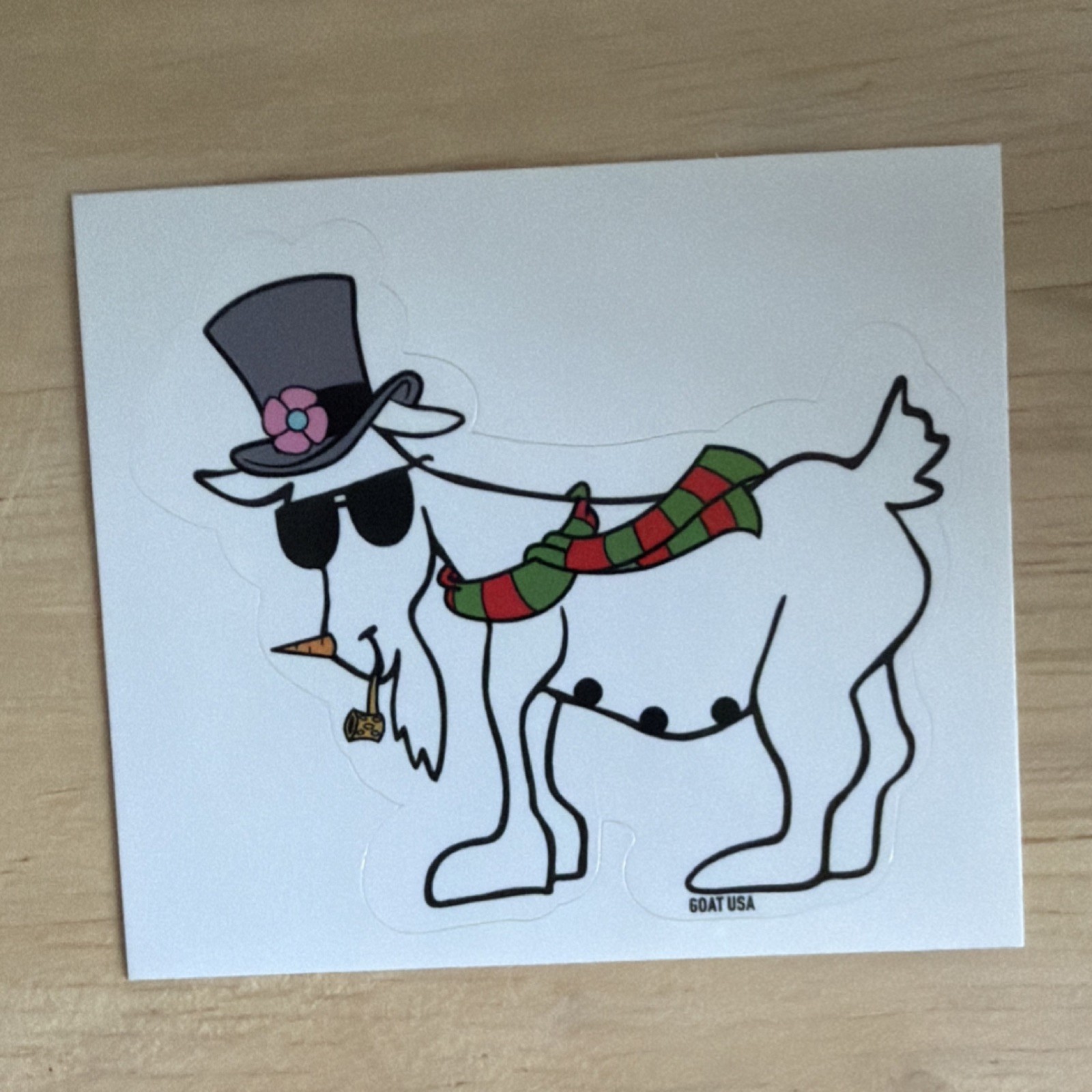 GOAT USA Goat Sticker snowman ultra rare
