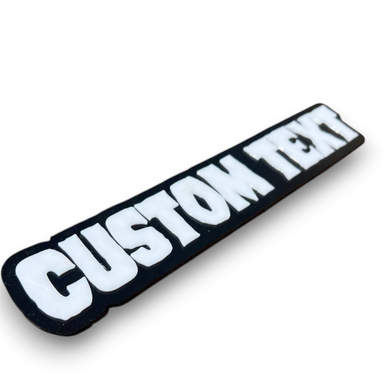 1X Custom Text Car Badge Fender Emblem 3D Printed Name Logo Gift Tailgate Decal