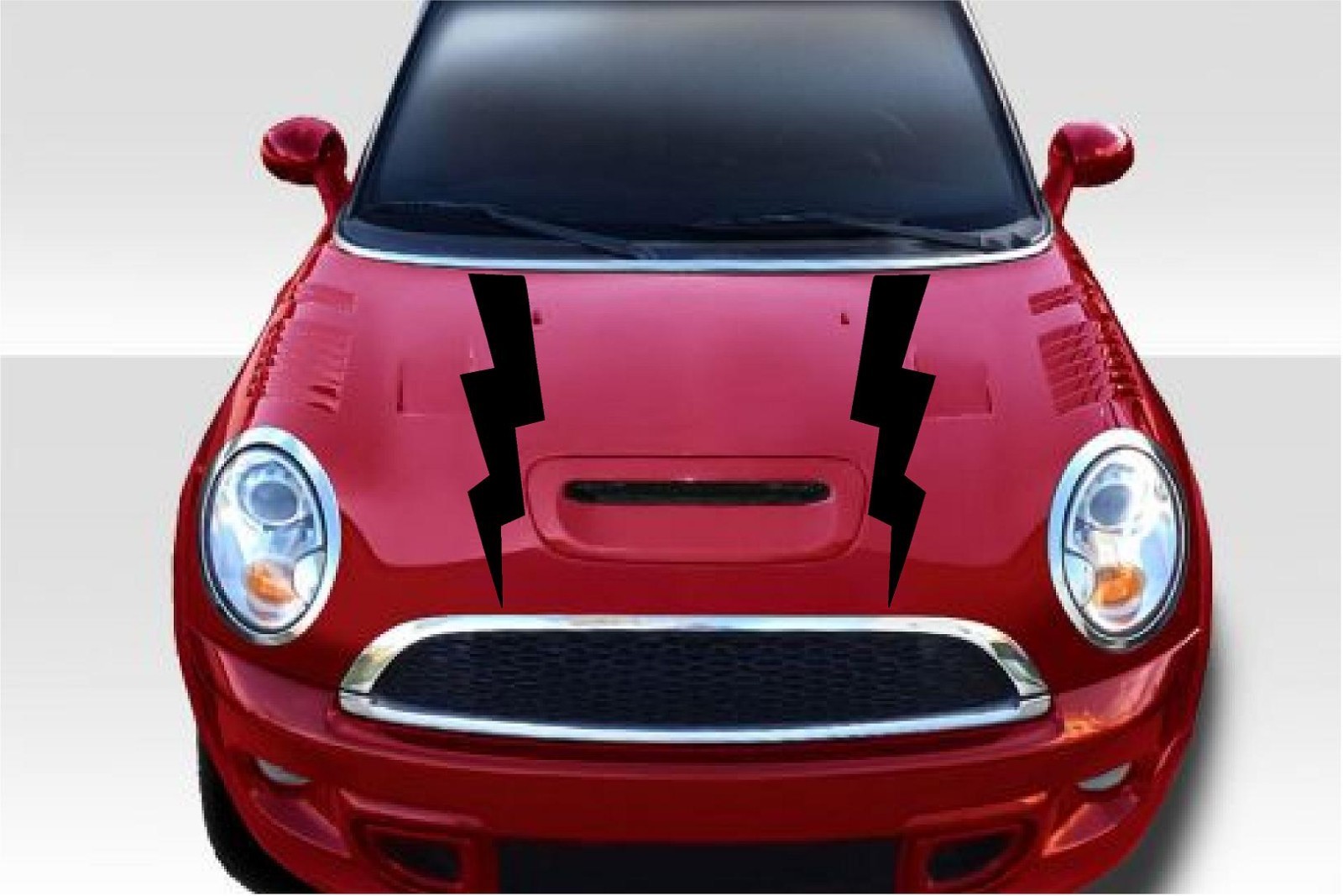 Lightning Bolt Bonnet/Hood stripes decals fit Mini Cooper S JCW Countryman R56