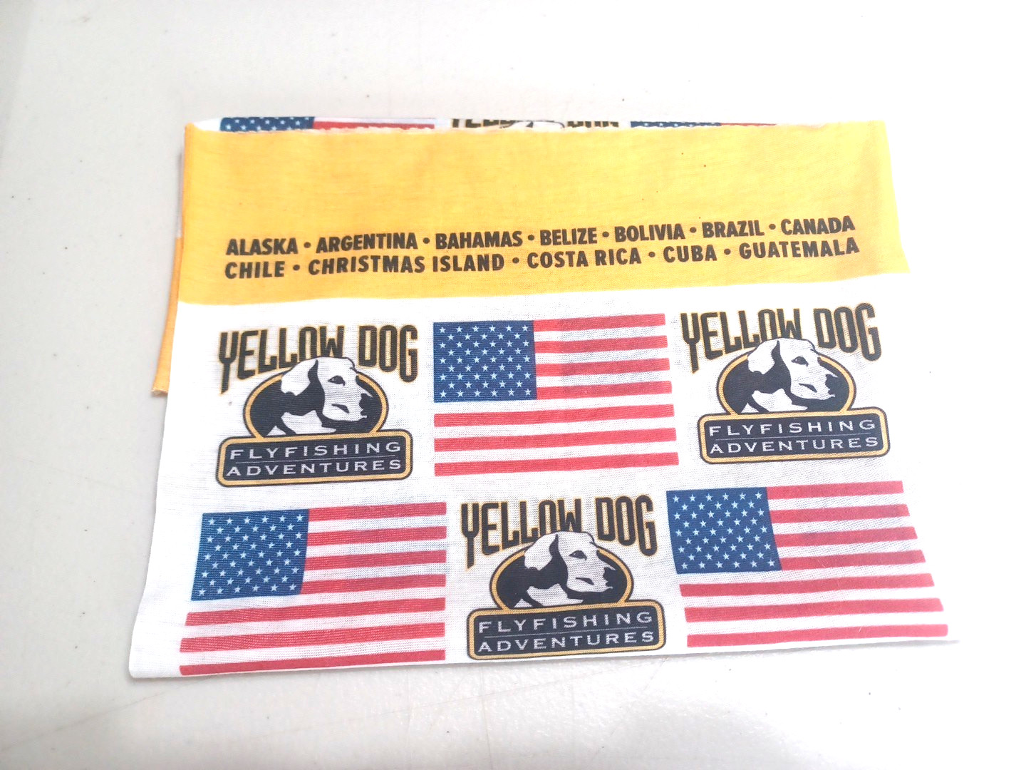 Yellow Dog Fly Fishing Adventures Neck Scarf Mask Lightweight Stretch Outdoor