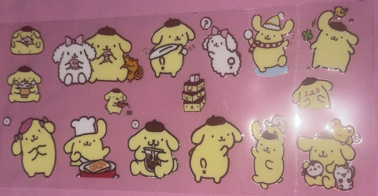 3 Sanrio Hello Kitty & Friends Cup Wraps UV DTF Assorted Pompompurin Keroppi NEW