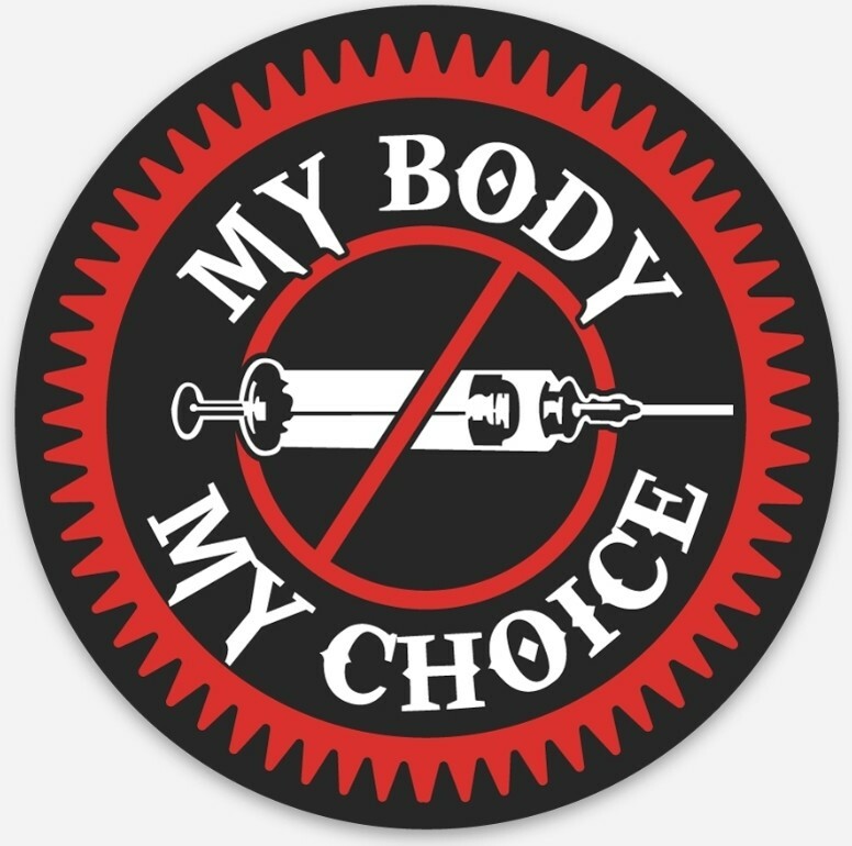 My Body My Choice Stickers lot of 5 Vaccine Passport GOV-DID PLANDEMIC HOAX