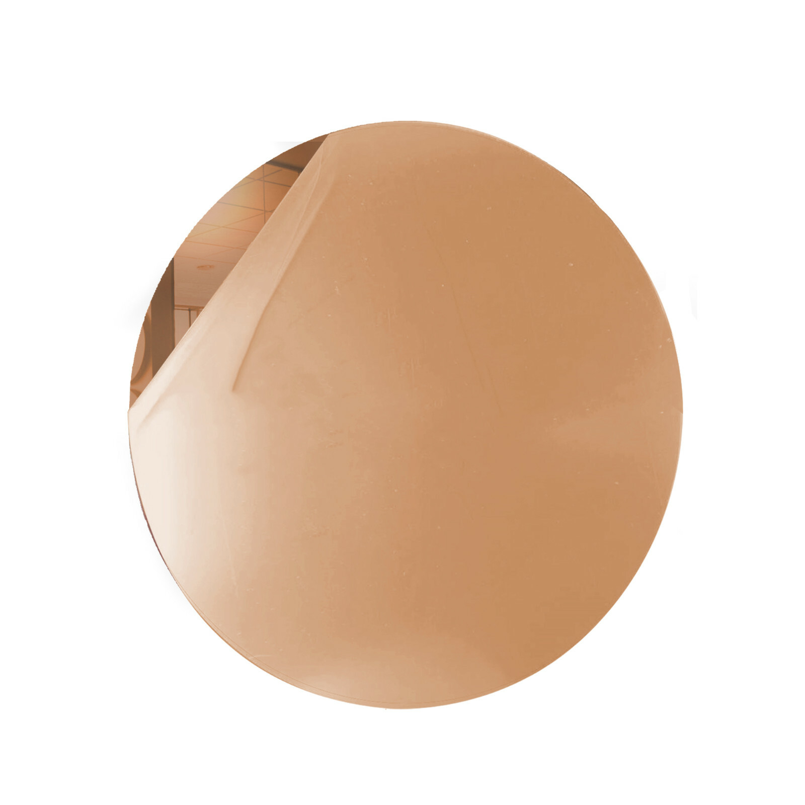 Rose Gold Acrylic Mirror Sheet DIY 20" Round Reflection Arts Crafts Project .118