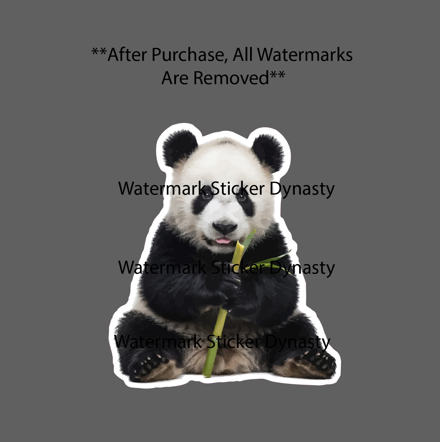 Baby Panda Sticker Waterproof Decal Bear Animal Wildlife Wild Cute Gift NEW