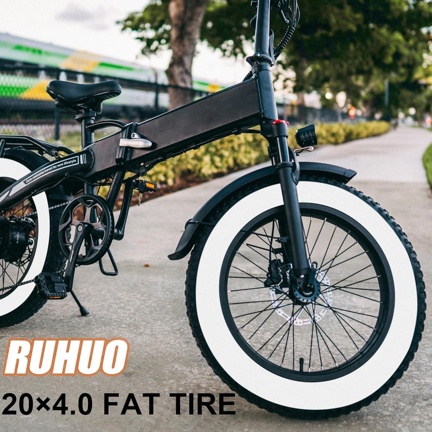 2-Pack 20X4.0 Fat Bike Tire, 20 Inch Mountain Bike Tires & Tubes Set, Folding Re