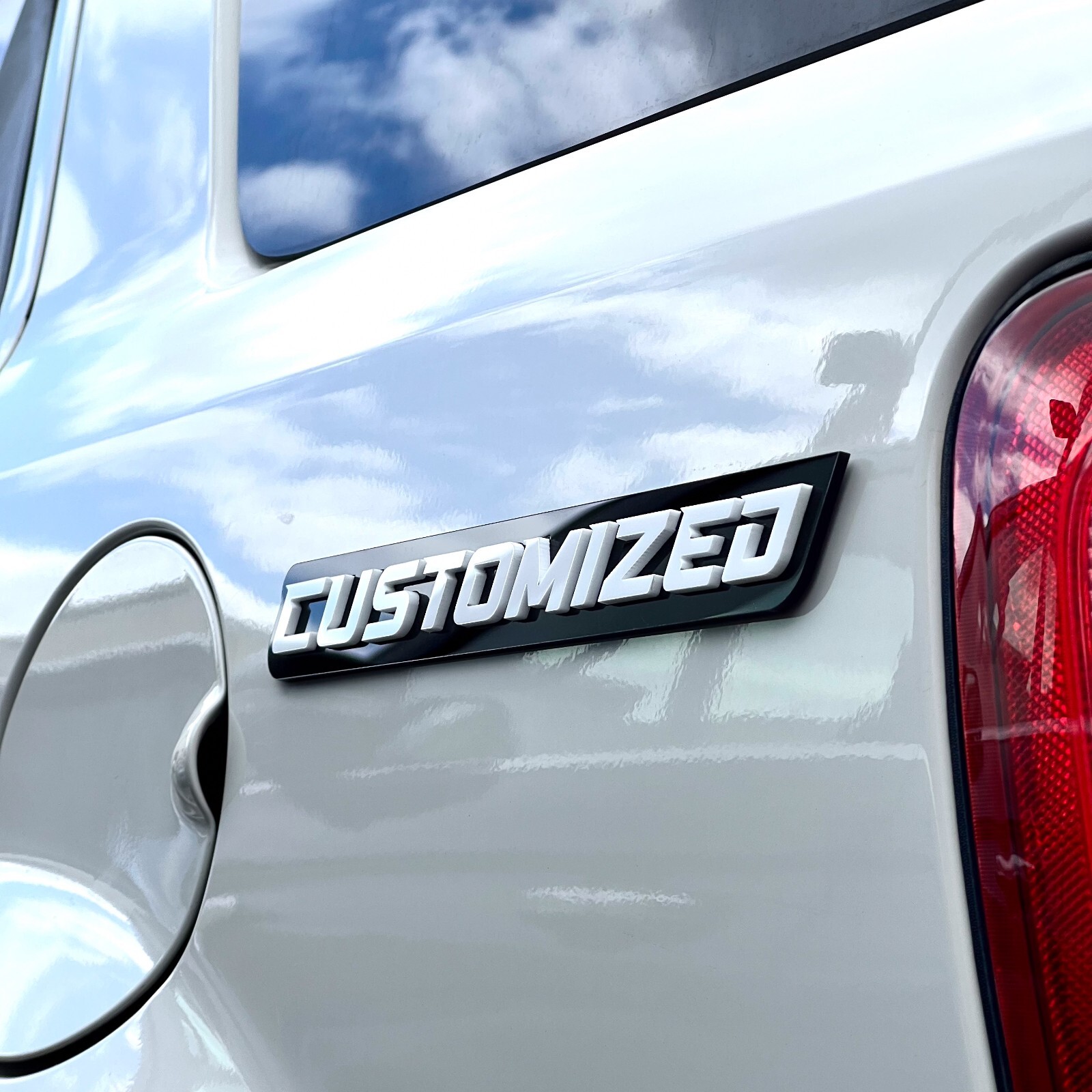 Custom Car Emblem Badge MULTI COLOR Customized Text Names