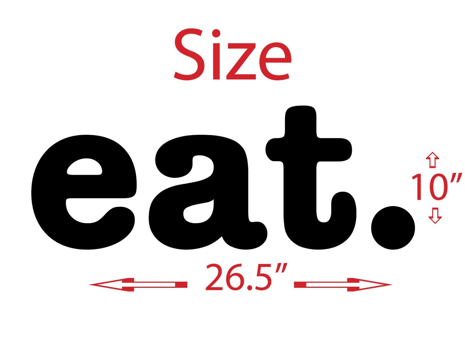 EAT. – wall vinyl decal sticker cute kitchen home decor vintage family cook art