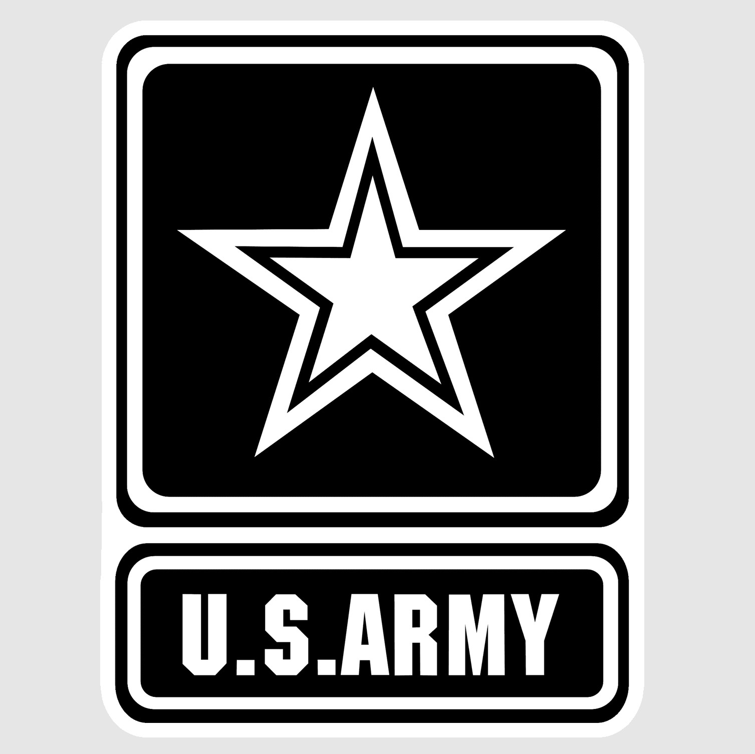 US Army Decal Sticker United States Military Veteran Logo Seal Flag 04